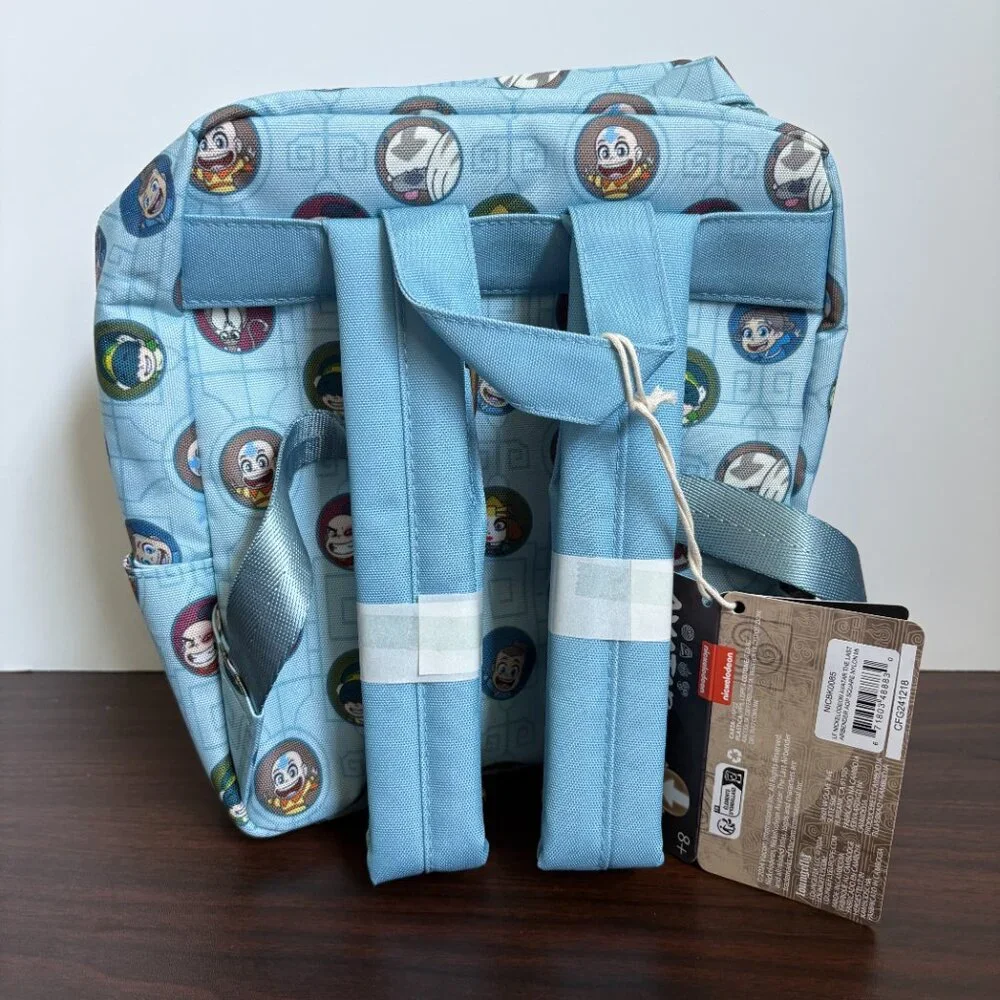 Loungefly Avatar The Last Airbender All-Over Print Nylon Square Mini Backpack